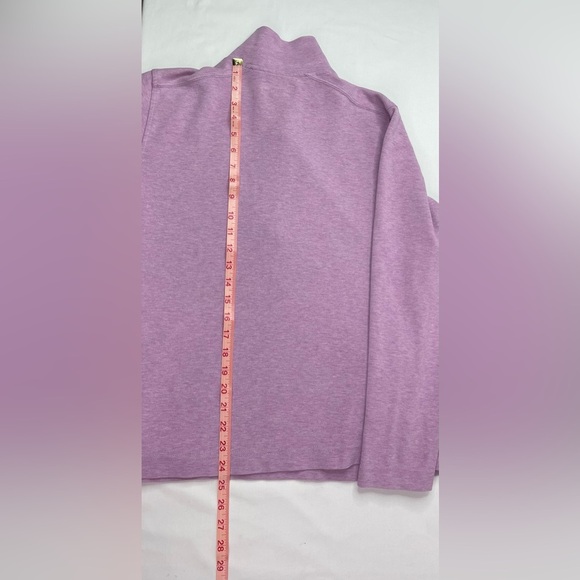 Eddie Bauer Purple Zippered Polo Sweatshirt Size Large - Picture 7 of 8